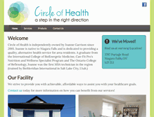 Tablet Screenshot of circleofhealth.ca